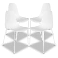 Sedie da pranzo moderne Poly & Bark Isla (set da 4) - Per interni o esterni