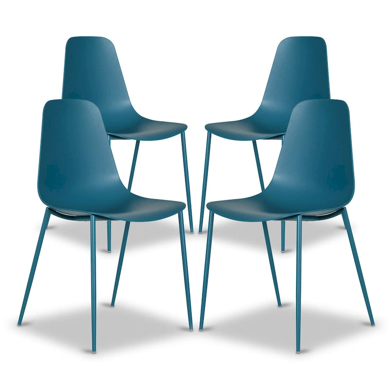 Sedie da pranzo moderne Poly & Bark Isla (set da 4) - Per interni o esterni