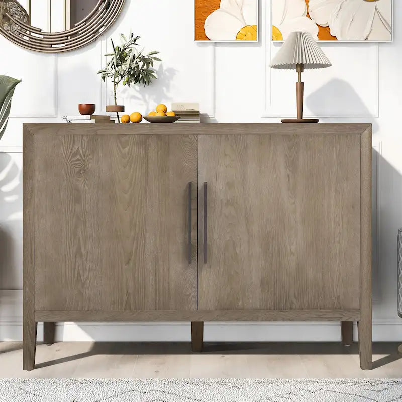47 Vintage Style Wood Kitchen Accent Buffet Sideboard Cabinet