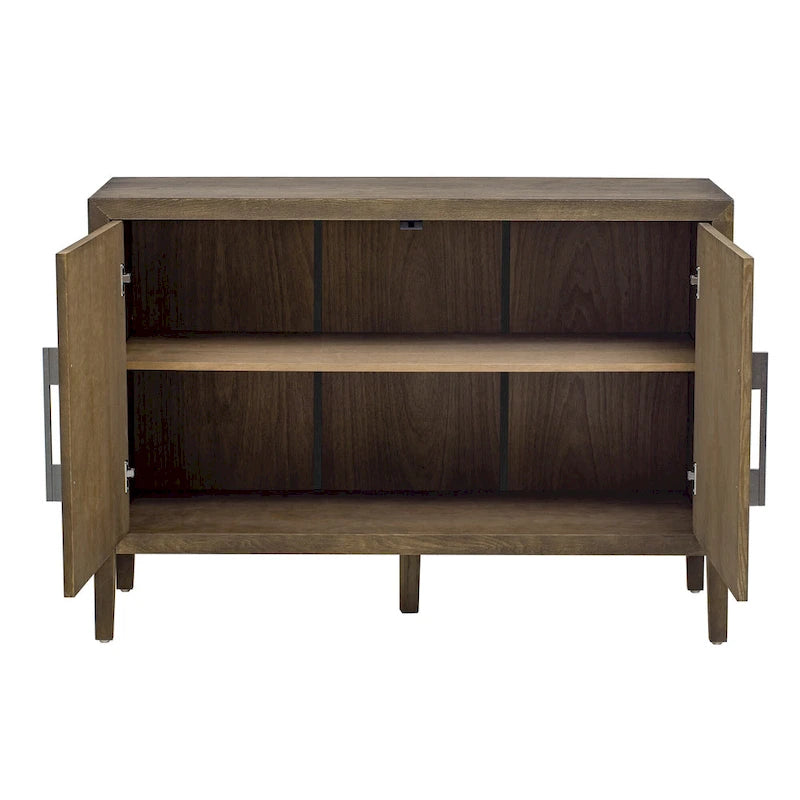 47 Credenza/Mobile da Cucina con Dettagli in Legno Stile Vintage