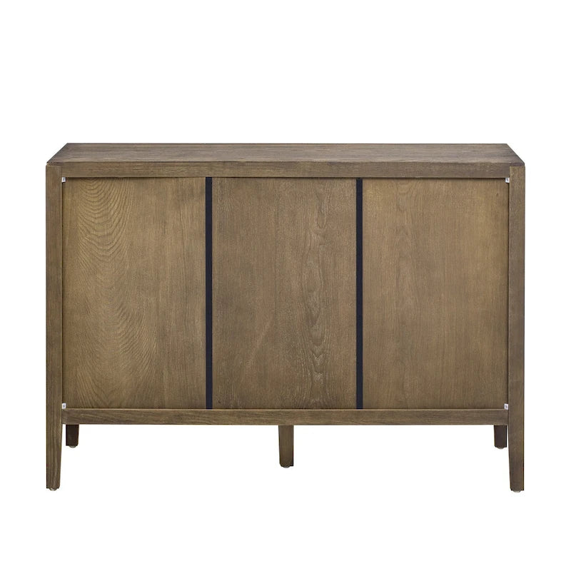 47 Credenza/Mobile da Cucina con Dettagli in Legno Stile Vintage
