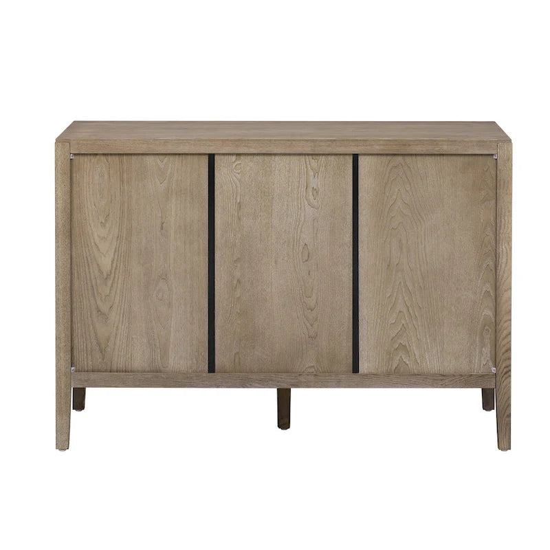 47 Credenza/Mobile da Cucina con Dettagli in Legno Stile Vintage