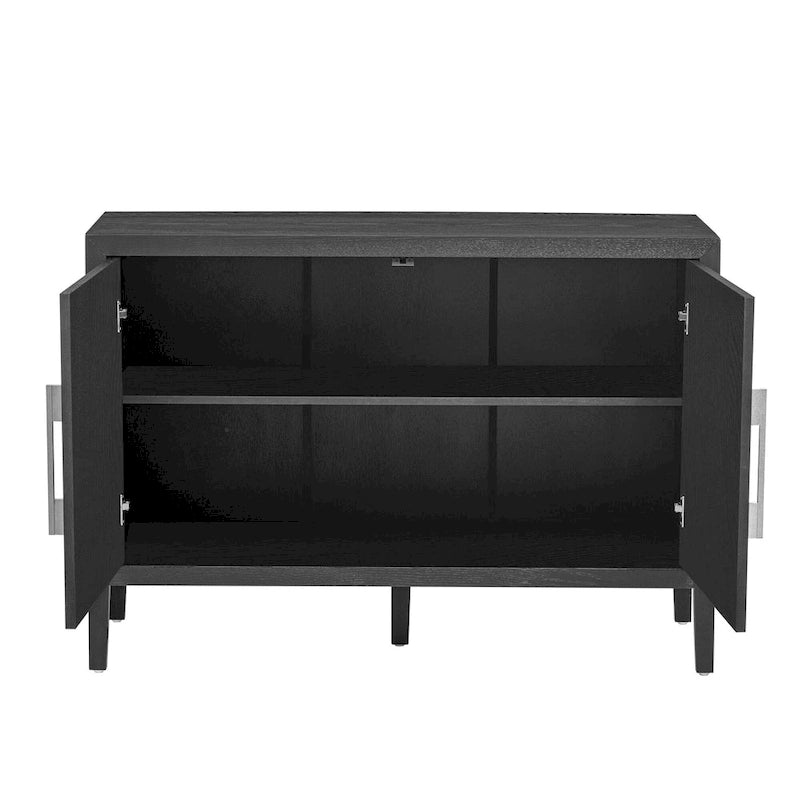 47 Credenza/Mobile da Cucina con Dettagli in Legno Stile Vintage