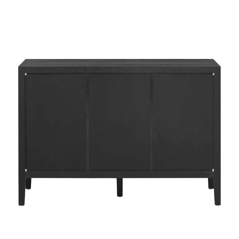 47 Credenza/Mobile da Cucina con Dettagli in Legno Stile Vintage