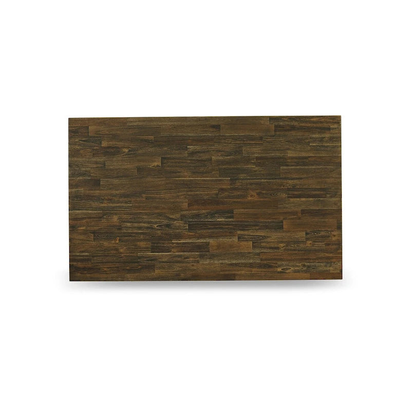 Set da pranzo East West Furniture - un tavolo da pranzo e sedie da cucina impilabili - nero spazzolato a filo (pezzi e opzioni seduta)