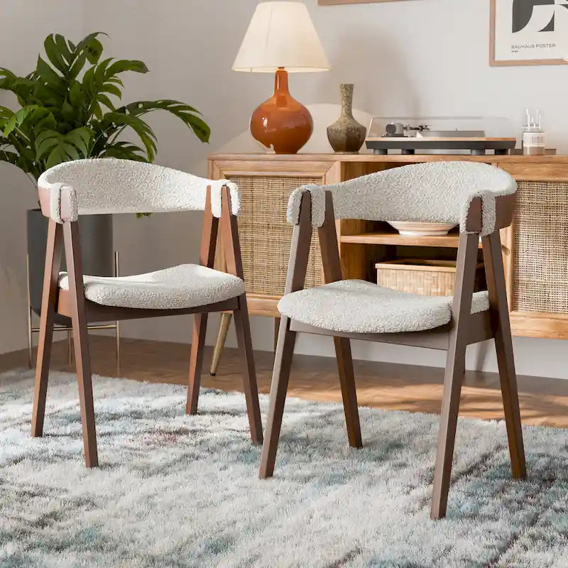 Set da pranzo di 5 pezzi in legno stile moderno Mid-century Shaw di Furniture of America