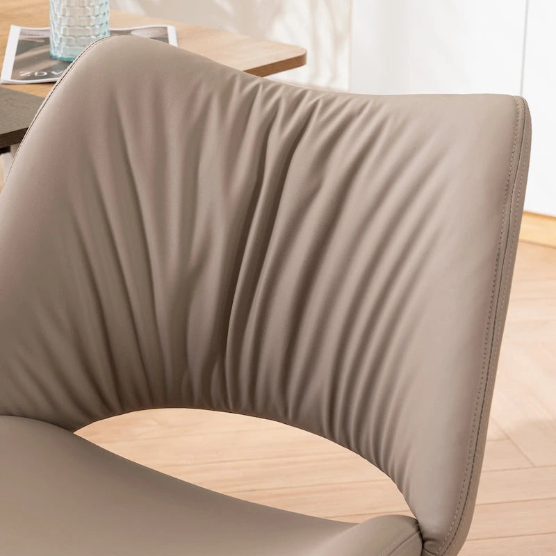Sedia da ufficio ergonomica girevole senza braccioli con ruote