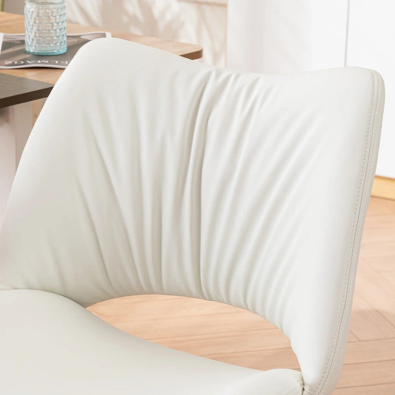 Sedia da ufficio ergonomica girevole senza braccioli con ruote