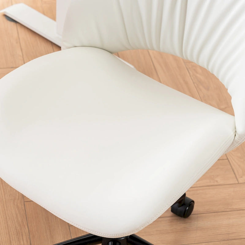 Sedia da ufficio ergonomica girevole senza braccioli con ruote