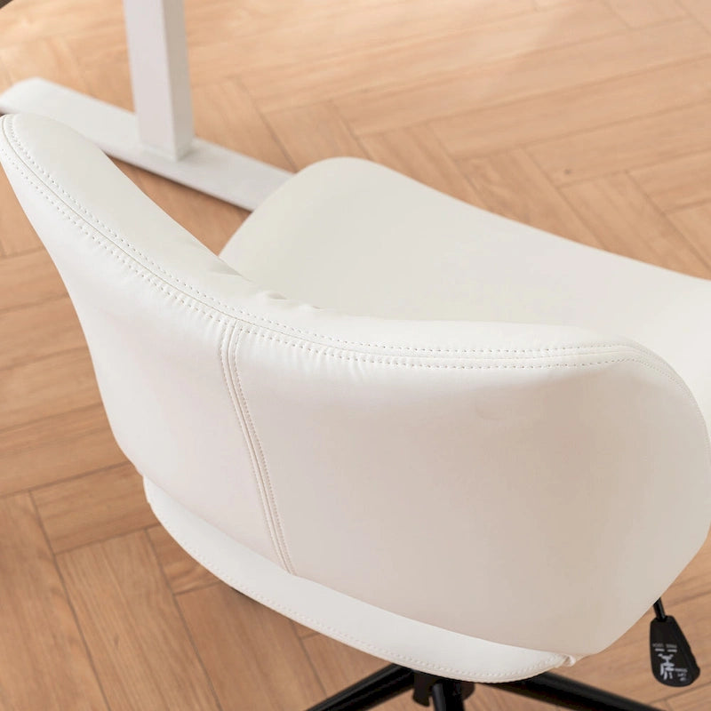 Sedia da ufficio ergonomica girevole senza braccioli con ruote