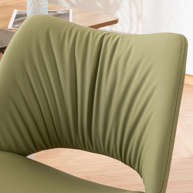 Sedia da ufficio ergonomica girevole senza braccioli con ruote