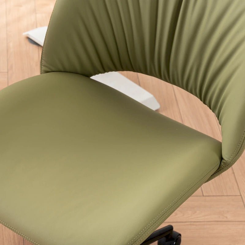 Sedia da ufficio ergonomica girevole senza braccioli con ruote