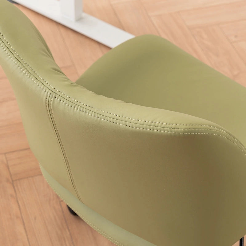 Sedia da ufficio ergonomica girevole senza braccioli con ruote