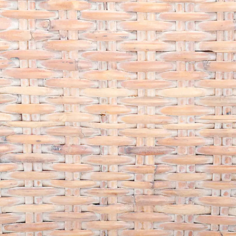 Set di 2 sedie da pranzo in vimini naturale 48L x 56P x 104A cm, stile Boho Coastal