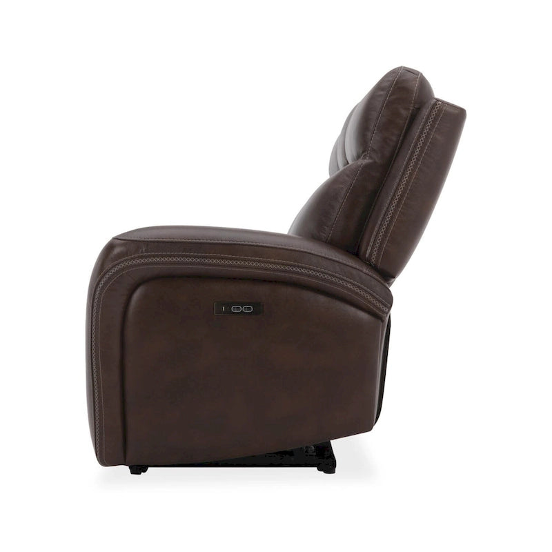 Divano reclinabile biposto in pelle Blair - Cognac