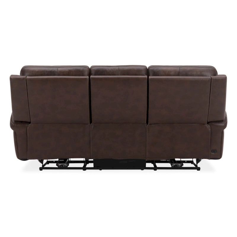 Divano reclinabile biposto in pelle Blair - Cognac