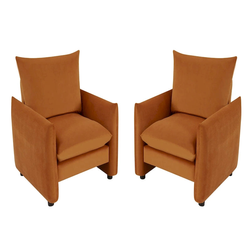 Lilian Poltrona moderna 33inW Sedia d'accento Divano poltrona lounge (set da 2)