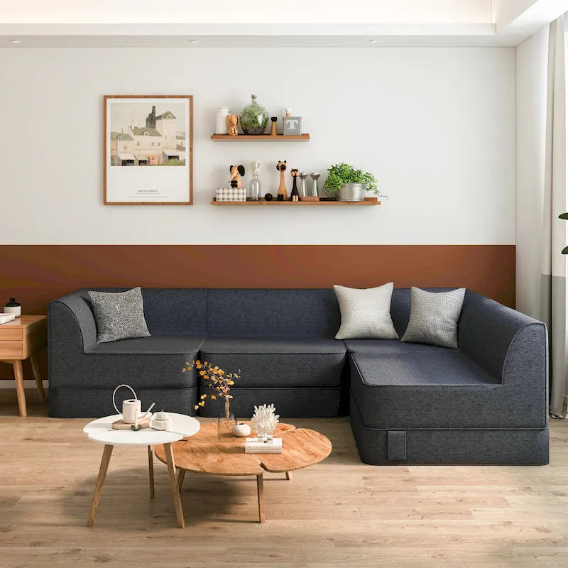 WOWMAX Modular Sectional Sofa, Foam Floor Sofa Combination Component