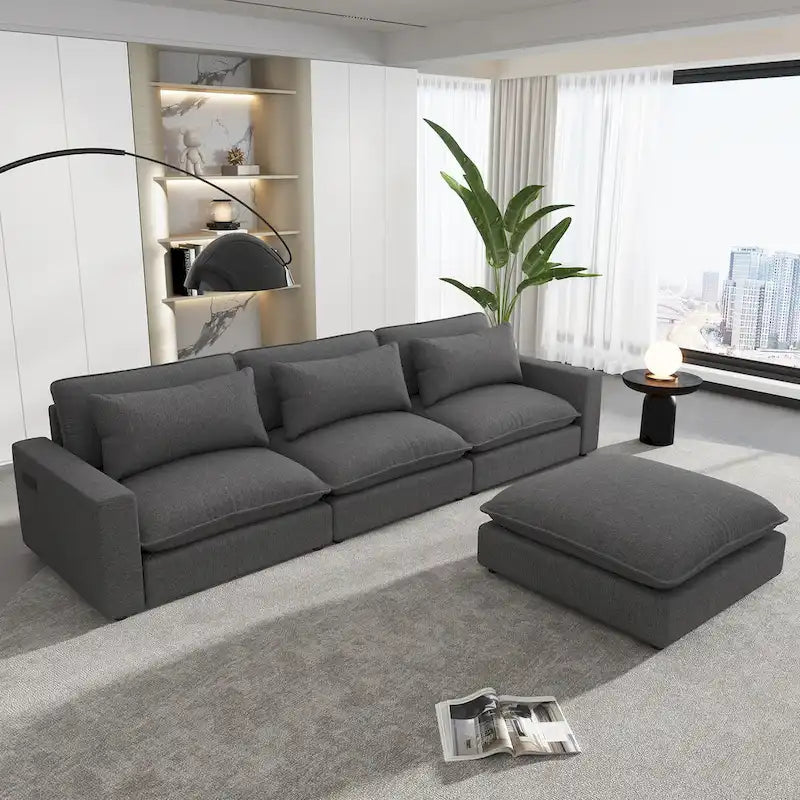 Divano componibile Cloud Sofa Divano rivestito in ciniglia