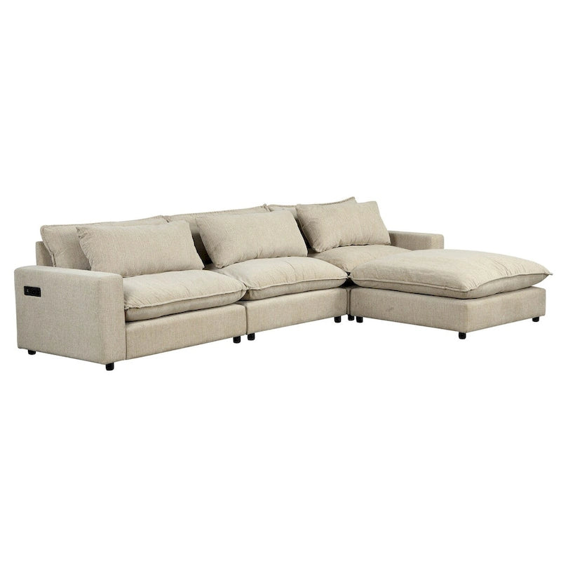 Divano componibile Cloud Sofa Divano rivestito in ciniglia