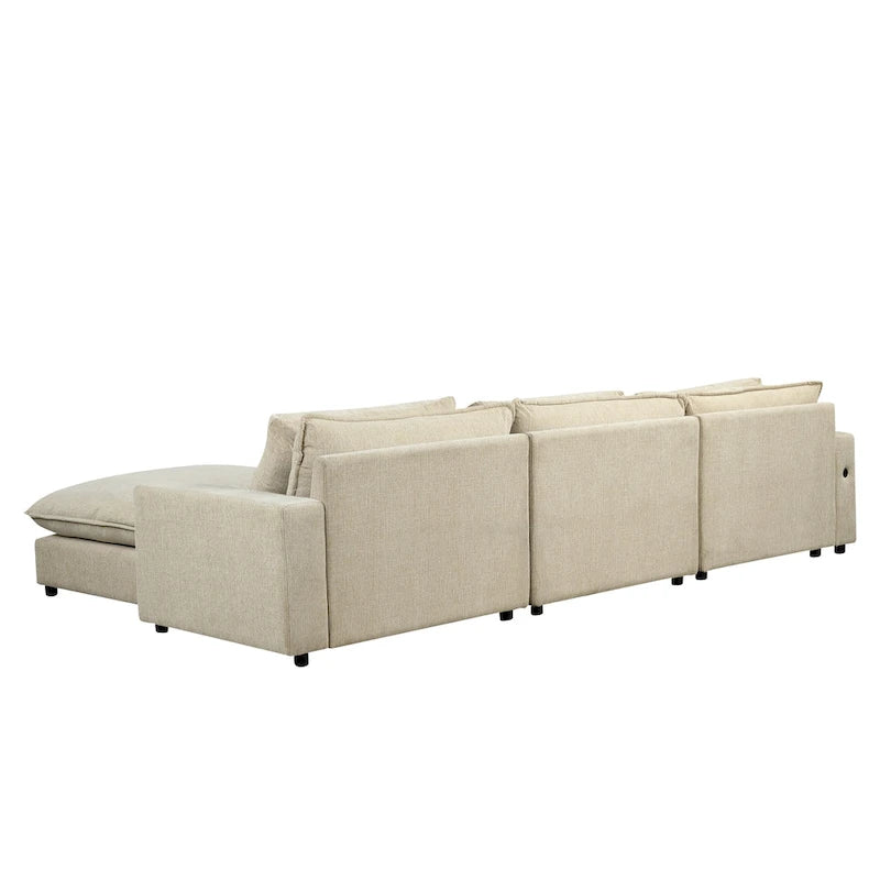Divano componibile Cloud Sofa Divano rivestito in ciniglia