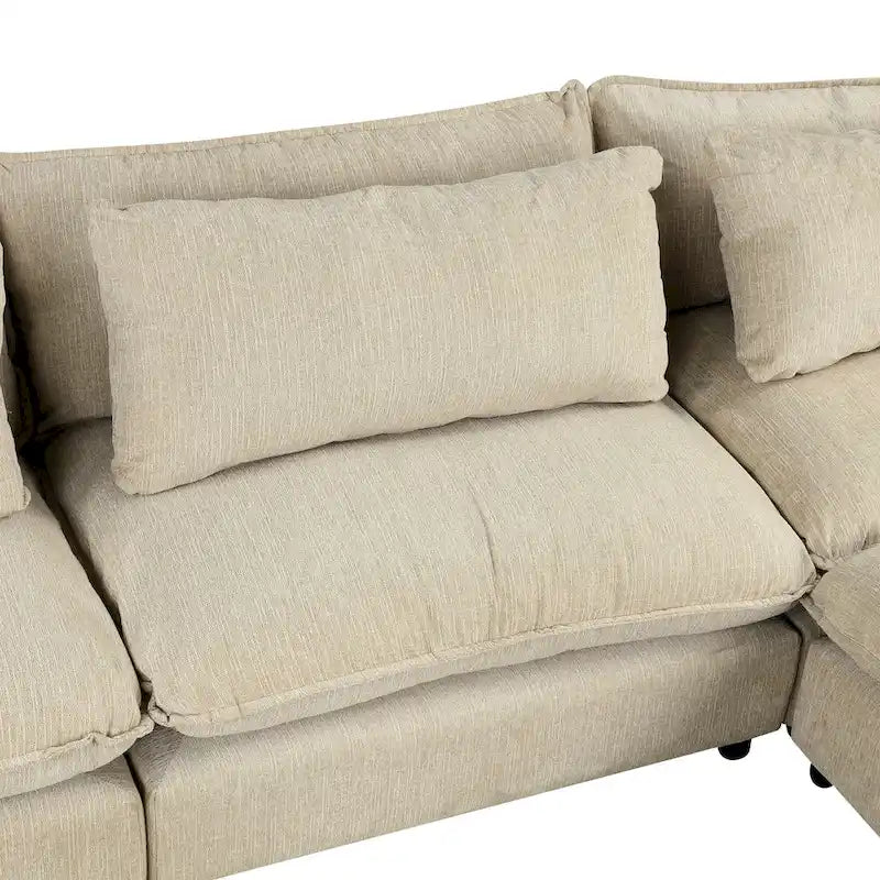 Divano componibile Cloud Sofa Divano rivestito in ciniglia