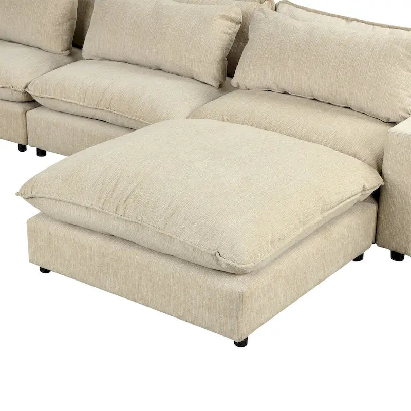 Divano componibile Cloud Sofa Divano rivestito in ciniglia