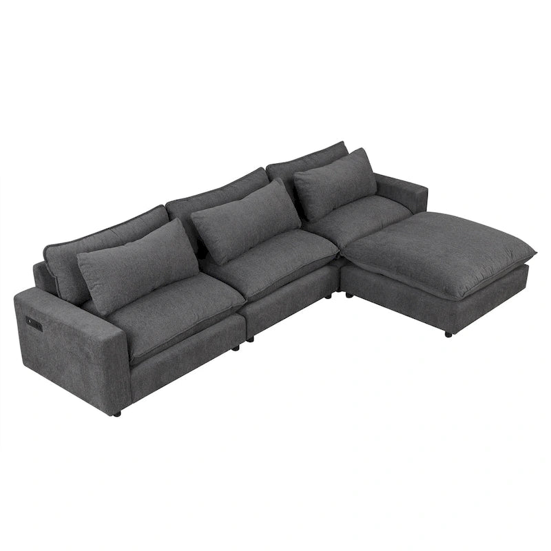 Divano componibile Cloud Sofa Divano rivestito in ciniglia
