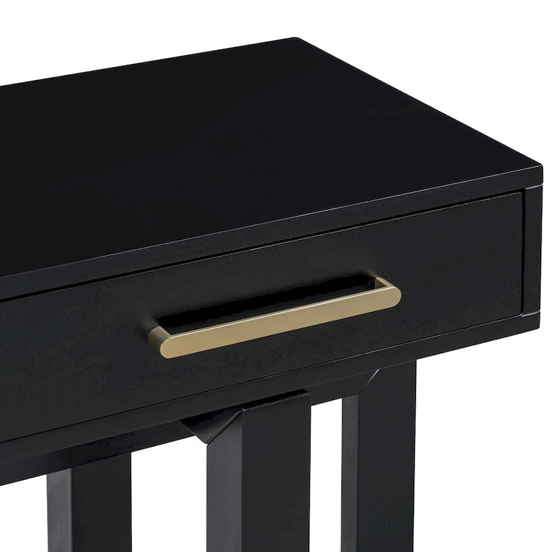 Elegante Consolle con Tre Cassetti, Tavolo da Ingresso Extra Lungo per Ingresso, Corridoio, Soggiorno, Atrio