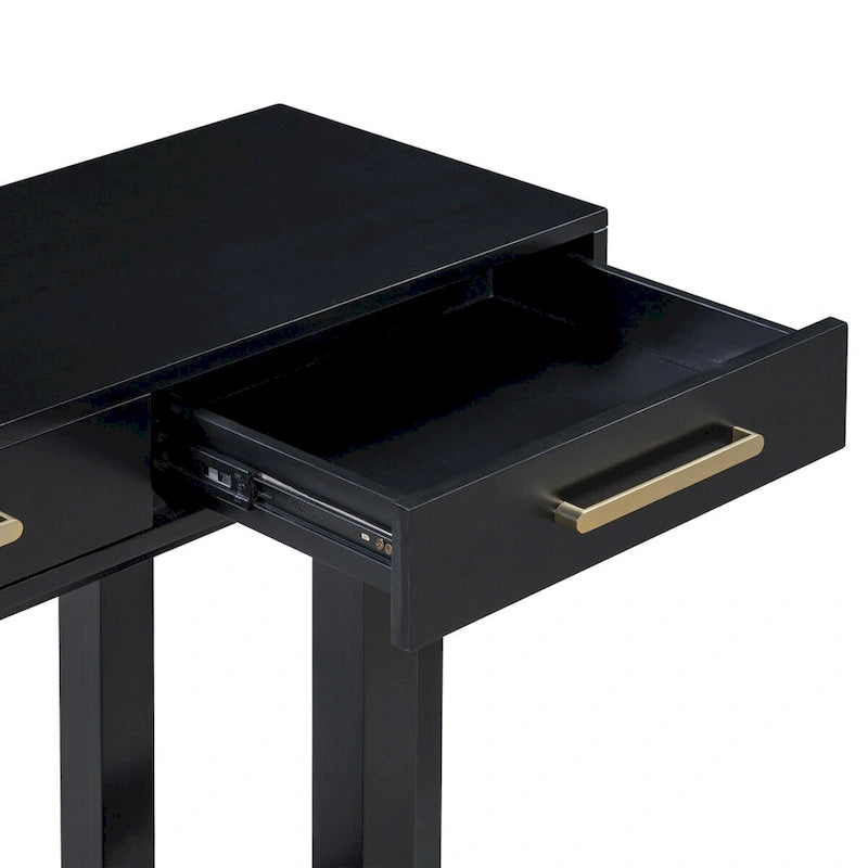 Elegante Consolle con Tre Cassetti, Tavolo da Ingresso Extra Lungo per Ingresso, Corridoio, Soggiorno, Atrio