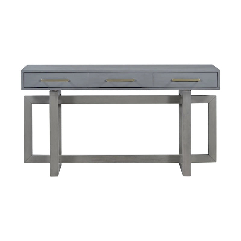 Elegante Consolle con Tre Cassetti, Tavolo da Ingresso Extra Lungo per Ingresso, Corridoio, Soggiorno, Atrio