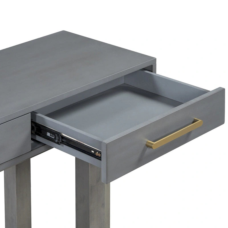 Elegante Consolle con Tre Cassetti, Tavolo da Ingresso Extra Lungo per Ingresso, Corridoio, Soggiorno, Atrio