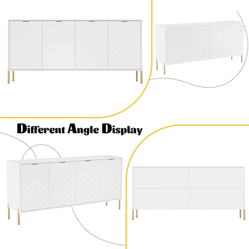 Madia buffet a quattro ante Mid-Century