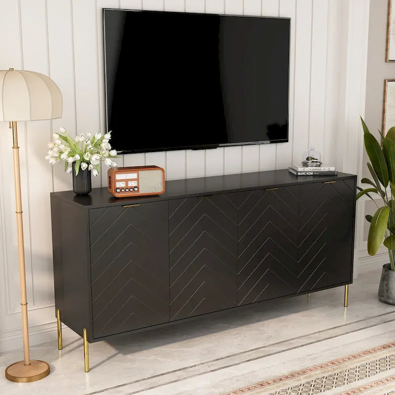 Madia buffet a quattro ante Mid-Century