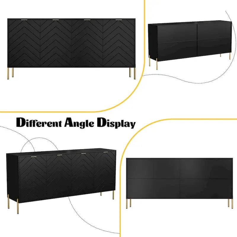 Madia buffet a quattro ante Mid-Century