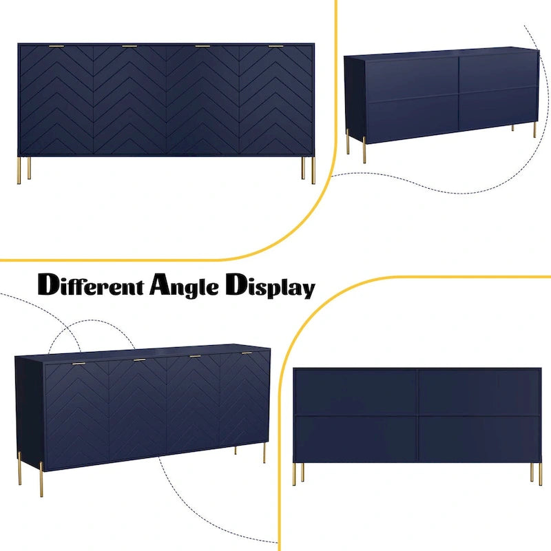 Madia buffet a quattro ante Mid-Century