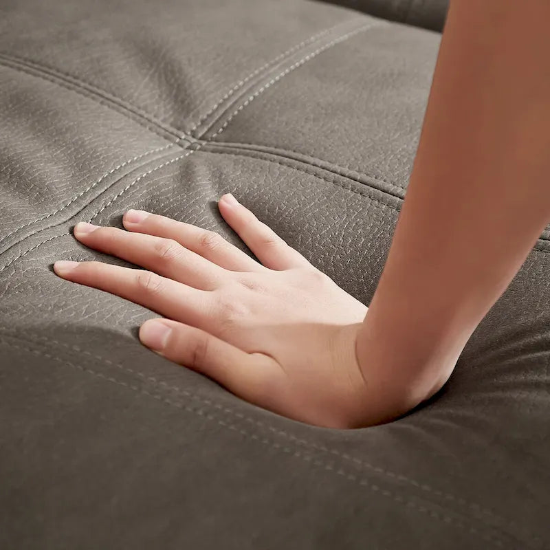 Divano angolare a L con letto estraibile e vano portaoggetti