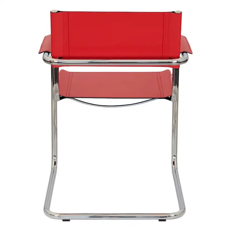 Poltrona a sbalzo Breuer Chair Company Mart Stam con telaio cromato (vari colori in pelle rigenerata)