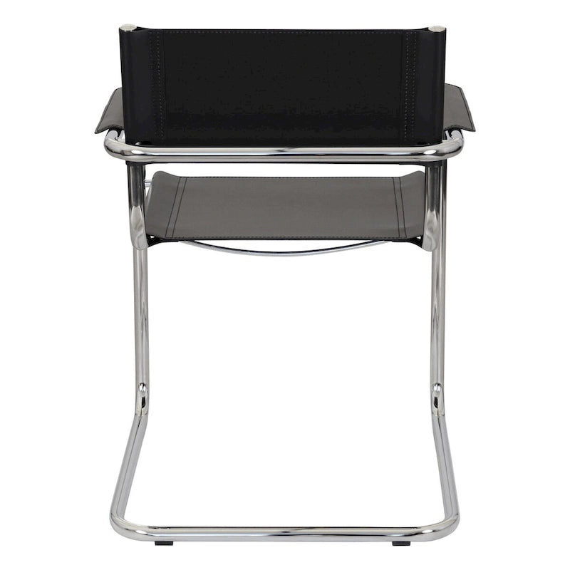 Poltrona a sbalzo Breuer Chair Company Mart Stam con telaio cromato (vari colori in pelle rigenerata)
