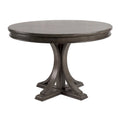 Tavolo da pranzo rotondo 44, Finitura in legno massello Design classico, sedie escluse