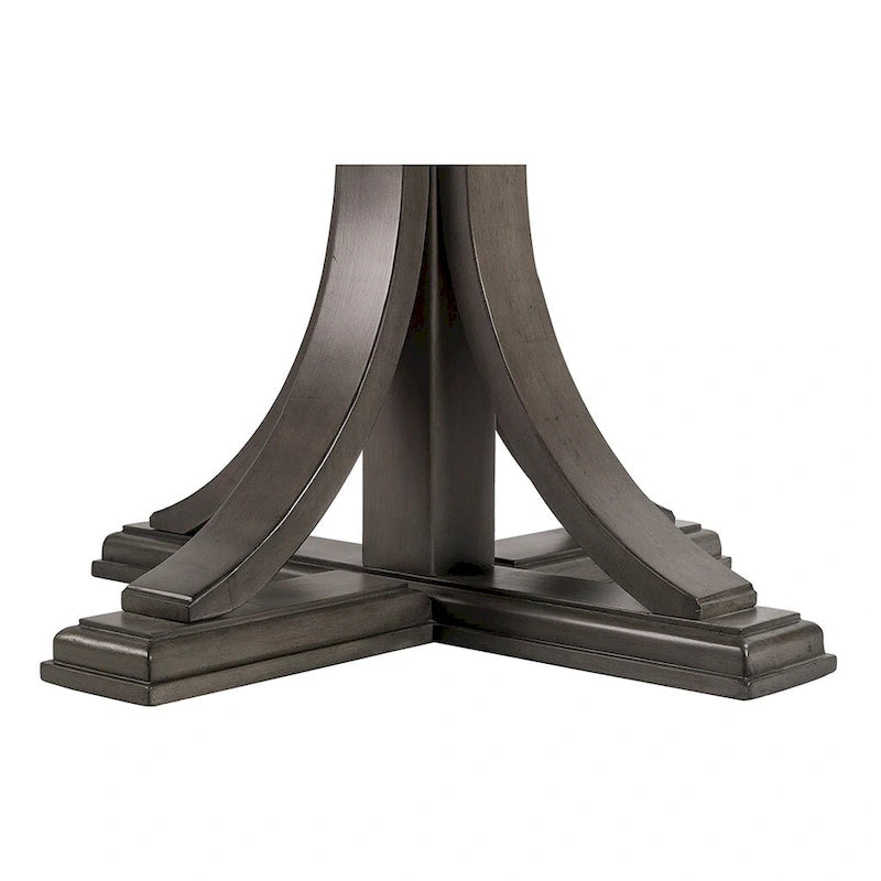 Tavolo da pranzo rotondo 44, Finitura in legno massello Design classico, sedie escluse