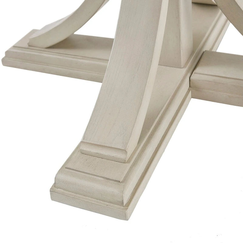 Tavolo da pranzo rotondo 44, Finitura in legno massello Design classico, sedie escluse