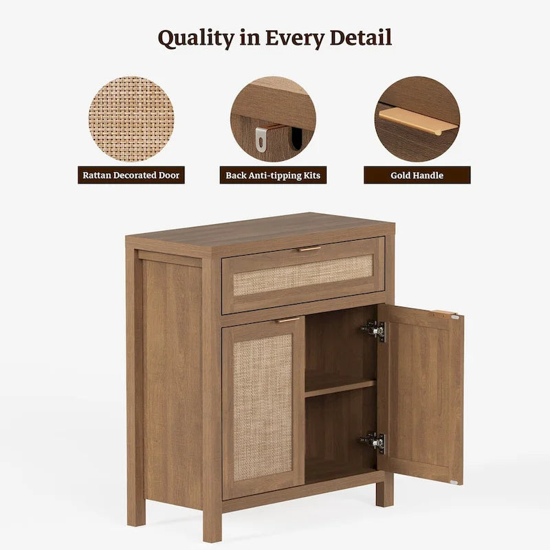 SICOTAS Credenza da Buffet Rustica da 2 con Cassetto - N/A