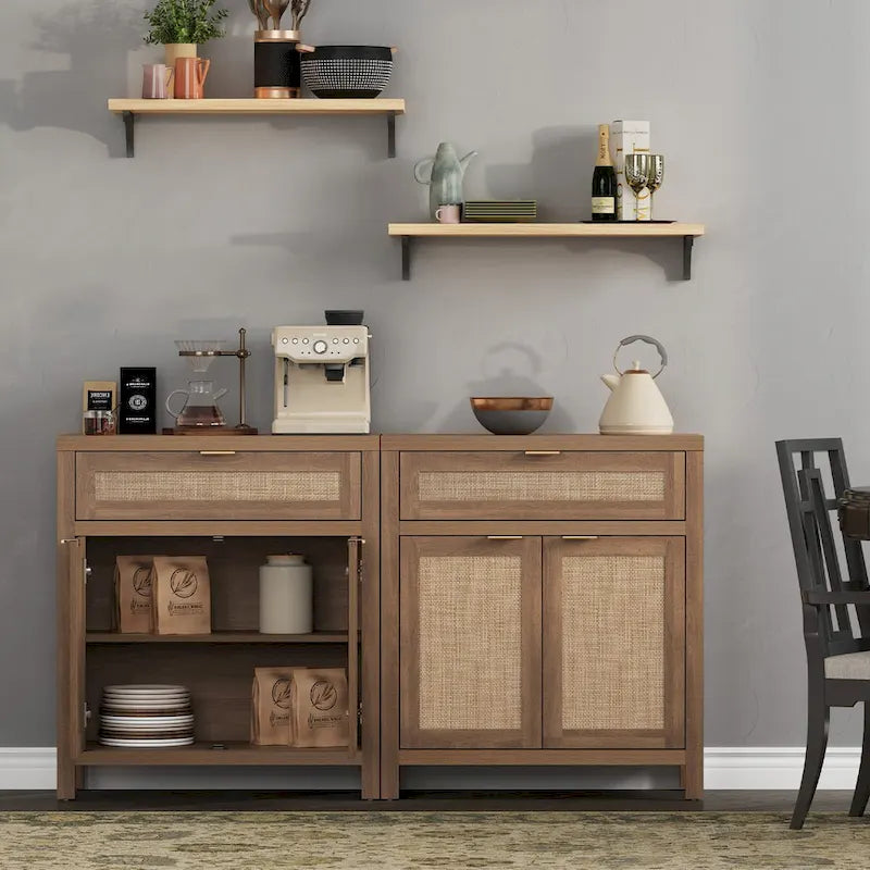 SICOTAS Credenza da Buffet Rustica da 2 con Cassetto - N/A