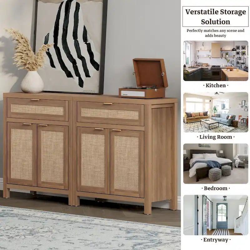 SICOTAS Credenza da Buffet Rustica da 2 con Cassetto - N/A
