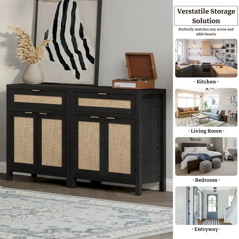SICOTAS Credenza da Buffet Rustica da 2 con Cassetto - N/A