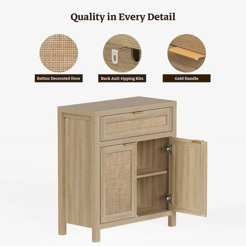 SICOTAS Credenza da Buffet Rustica da 2 con Cassetto - N/A