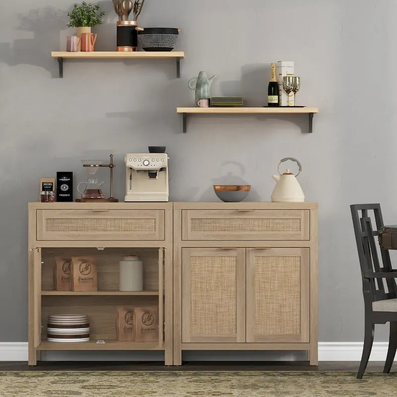 SICOTAS Credenza da Buffet Rustica da 2 con Cassetto - N/A