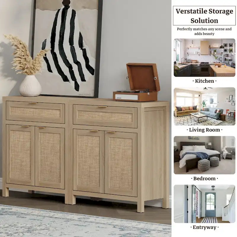 SICOTAS Credenza da Buffet Rustica da 2 con Cassetto - N/A
