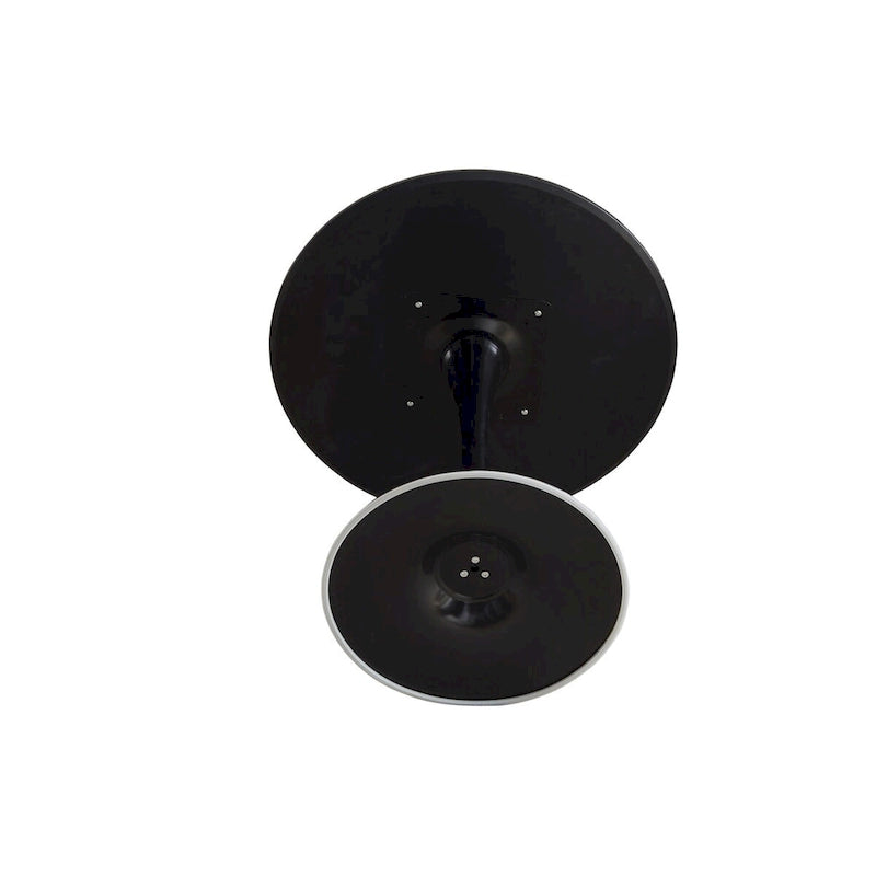 Tavolo da pranzo rotondo, tavolo da cucina moderno, design a tulipano da 80 cm con piedistallo, tavolo casual medievale per 2-4 persone